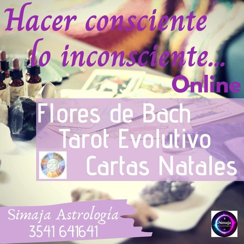 Afiche: Flores de Bach, Tarot Evolutivo, Cartas Natales — online